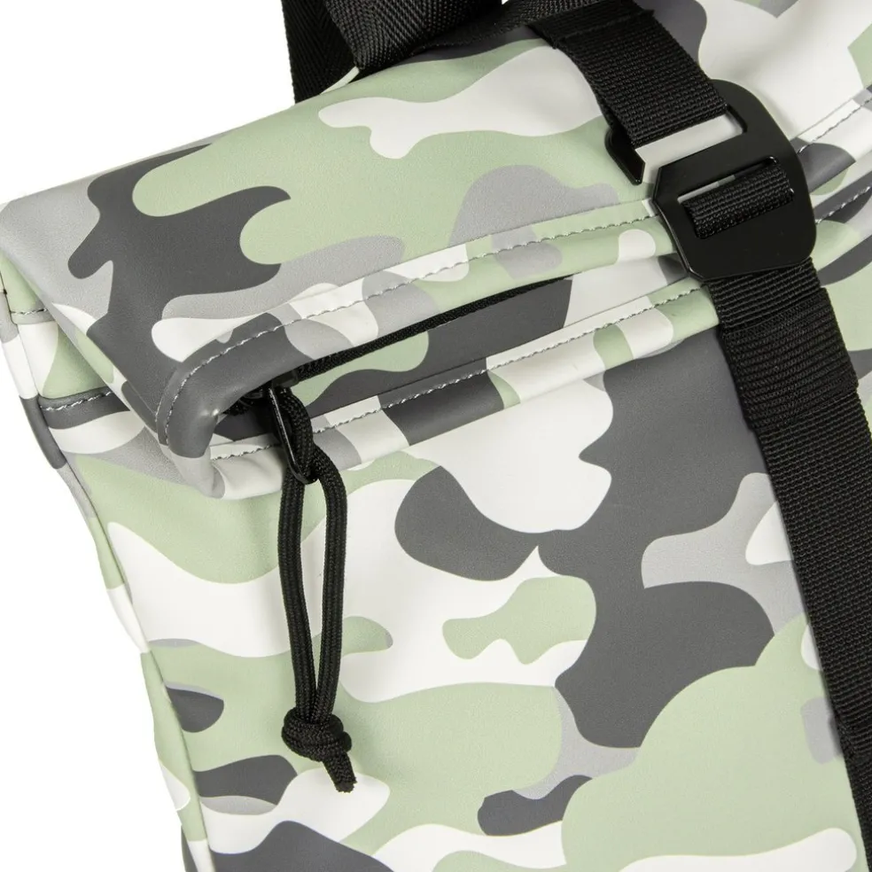 New Rebels Mart Los Angeles Camouflage Mint 7L Rolltop Rucksack Wasserabweisend