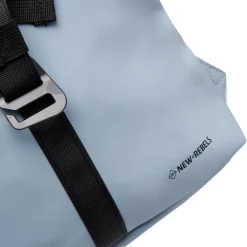 New Rebels Mart Los Angeles Soft Blau 7L Rolltop Rucksack Wasserabweisend