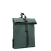 New Rebels Mart Los Angeles Dunkelgrün 7L Rolltop Rucksack Wasserabweisend