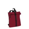 New Rebels Mart Los Angeles Burgundy 7L Rolltop Rucksack Wasserabweisend