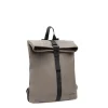 New Rebels Mart Los Angeles Taupe 7L Rolltop Rucksack Wasserabweisend