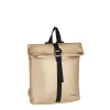 New Rebels Mart Los Angeles Metallic Gold Small 7L Rolltop Rucksack Wasserabweisend
