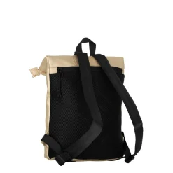 New Rebels Mart Los Angeles Metallic Gold Small 7L Rolltop Rucksack Wasserabweisend