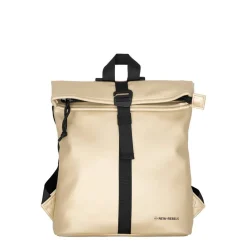 New Rebels Mart Los Angeles Metallic Gold Small 7L Rolltop Rucksack Wasserabweisend