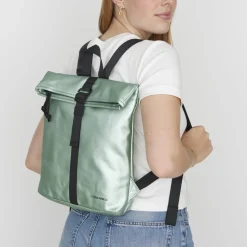 New Rebels Mart Los Angeles Metallic Hellgrün 7L Rolltop Rucksack Wasserabweisend