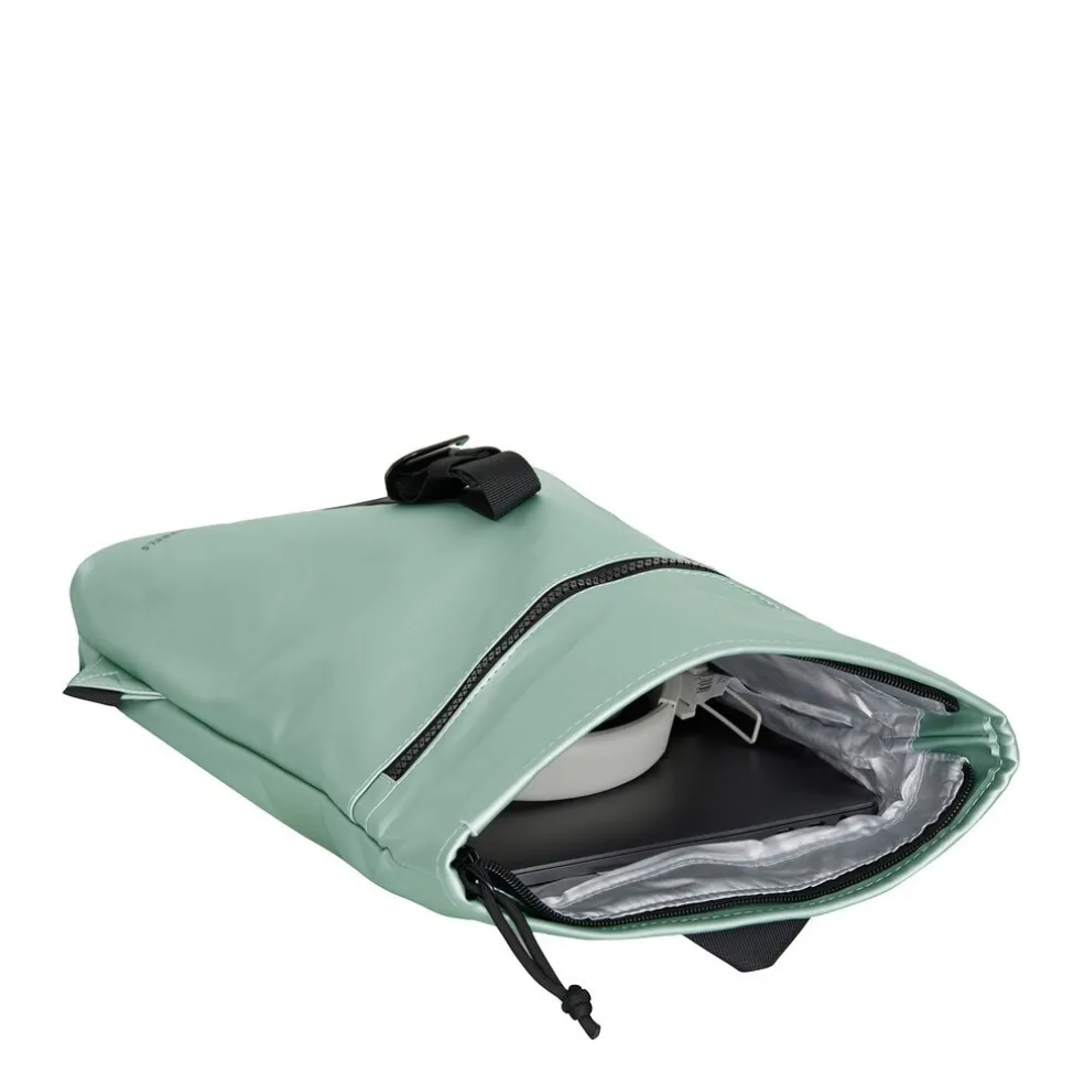 New Rebels Mart Los Angeles Metallic Hellgrün 7L Rolltop Rucksack Wasserabweisend