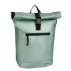 New Rebels Mart New York Metallic Hellgrün 21L Rucksack Rolltop Wasserabweisend Laptop 15.6"