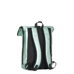New Rebels Mart New York Metallic Hellgrün 21L Rucksack Rolltop Wasserabweisend Laptop 15.6