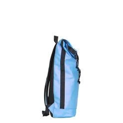 New Rebels Mart New York Metallic Helllila 21L Rucksack Rolltop Wasserabweisend Laptop 15.6