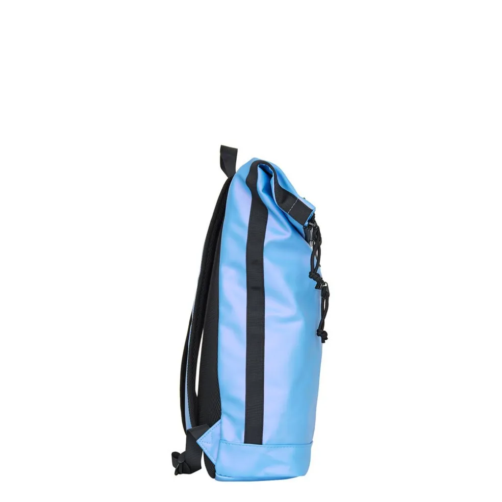 New Rebels Mart New York Metallic Helllila 21L Rucksack Rolltop Wasserabweisend Laptop 15.6"