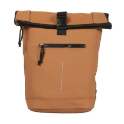 New Rebels Mart New York Cognac 21L Rucksack Rolltop Wasserabweisend Laptop 15.6