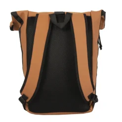 New Rebels Mart New York Cognac 21L Rucksack Rolltop Wasserabweisend Laptop 15.6