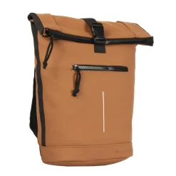 New Rebels Mart New York Cognac 21L Rucksack Rolltop Wasserabweisend Laptop 15.6