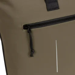 New Rebels Mart New York Olive Grün 21L Rucksack Rolltop Wasserabweisend Laptop 15.6