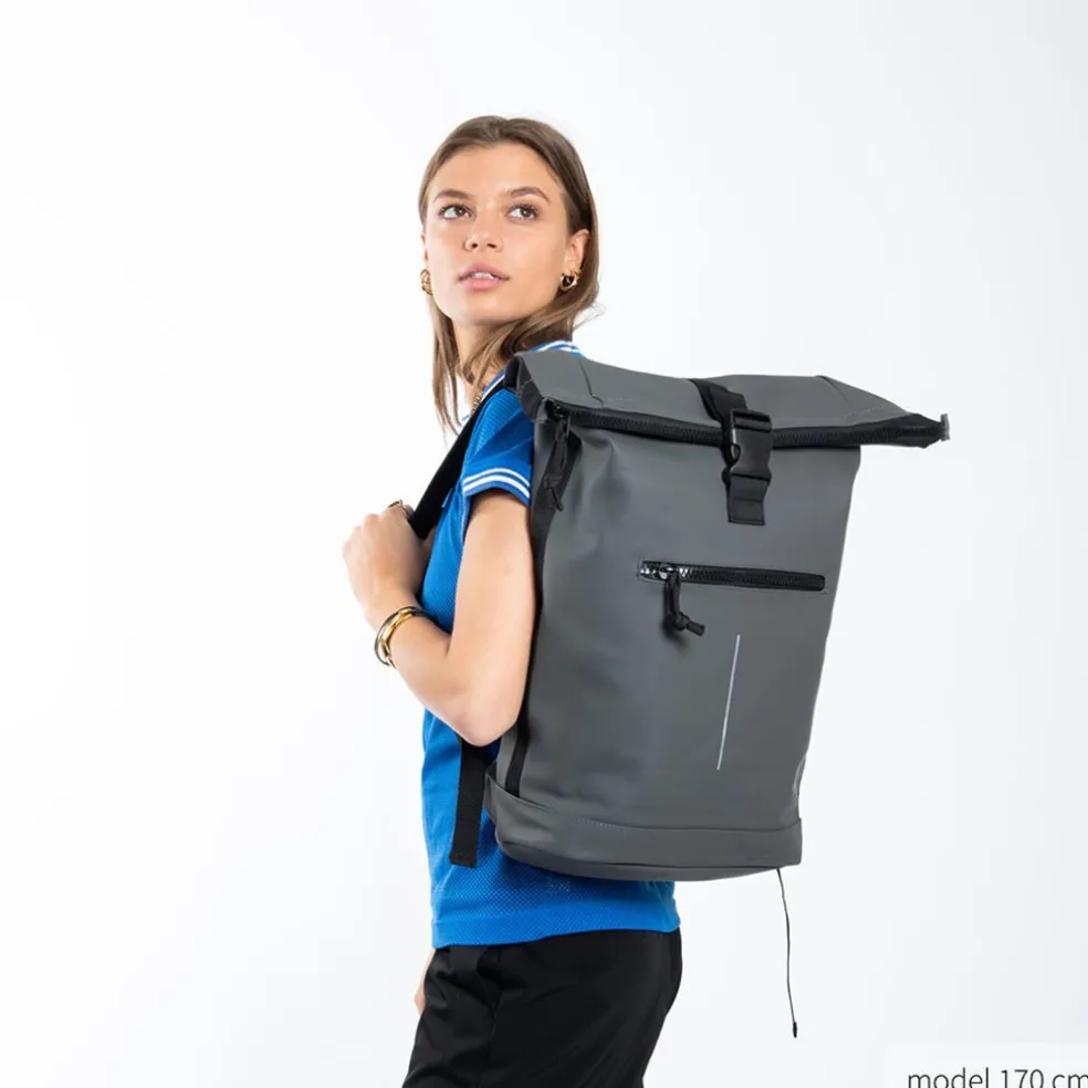 New Rebels Mart New York Olive Grün 21L Rucksack Rolltop Wasserabweisend Laptop 15.6"