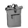 New Rebels Mart New York Anthrazit 21L Rucksack Rolltop Wasserabweisend Laptop 15.6"