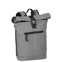 New Rebels Mart New York Anthrazit 21L Rucksack Rolltop Wasserabweisend Laptop 15.6"