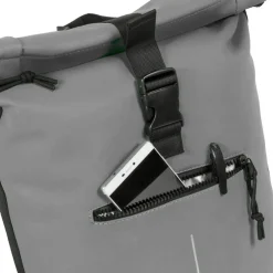 New Rebels Mart New York Anthrazit 21L Rucksack Rolltop Wasserabweisend Laptop 15.6
