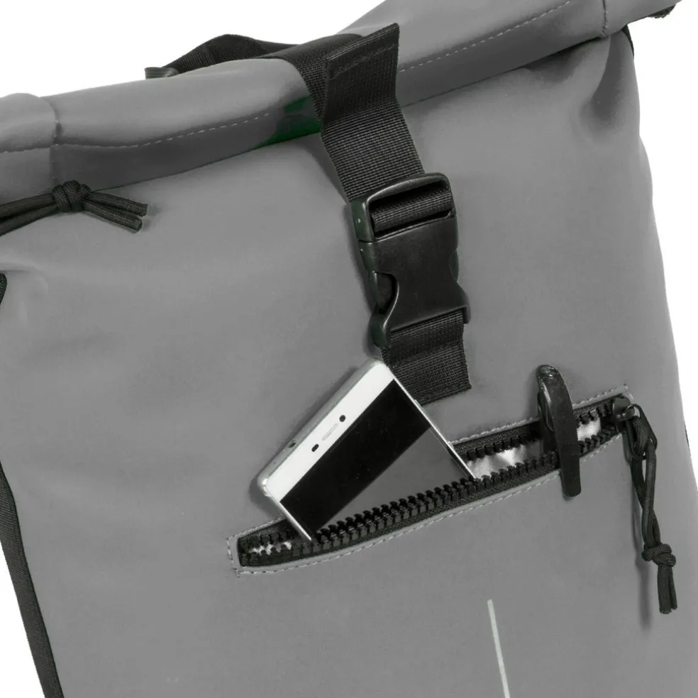 New Rebels Mart New York Anthrazit 21L Rucksack Rolltop Wasserabweisend Laptop 15.6"