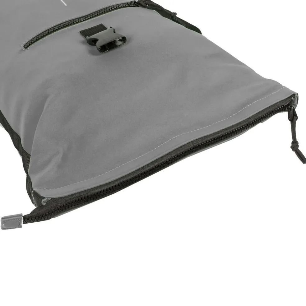 New Rebels Mart New York Anthrazit 21L Rucksack Rolltop Wasserabweisend Laptop 15.6"