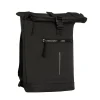 New Rebels Mart New York Schwarz 21L Rucksack Rolltop Wasserabweisend Laptop 15.6"