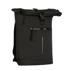 New Rebels Mart New York Schwarz 21L Rucksack Rolltop Wasserabweisend Laptop 15.6"