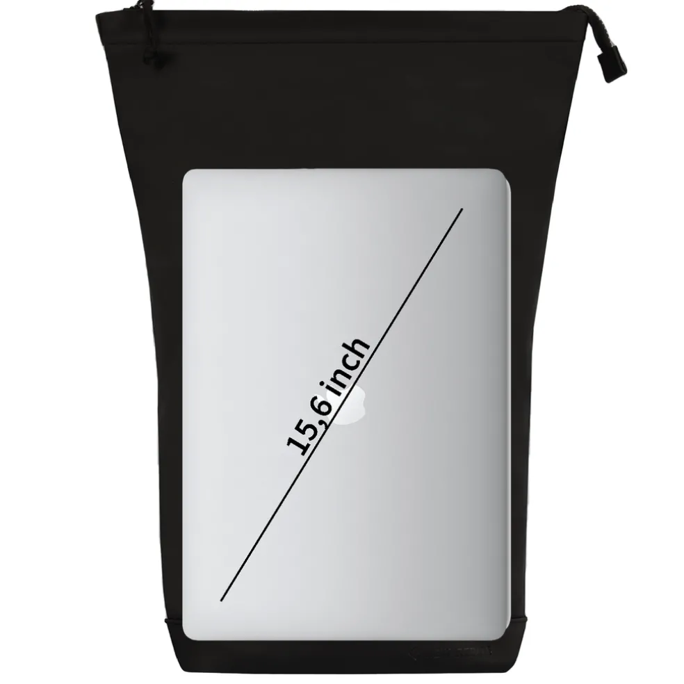 New Rebels Mart New York Schwarz 21L Rucksack Rolltop Wasserabweisend Laptop 15.6"