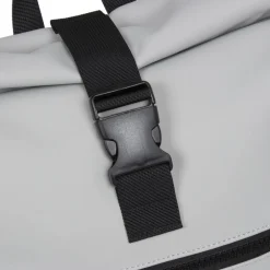 New Rebels Mart New York Hellgrau 21L Rucksack Rolltop Wasserabweisend Laptop 15.6