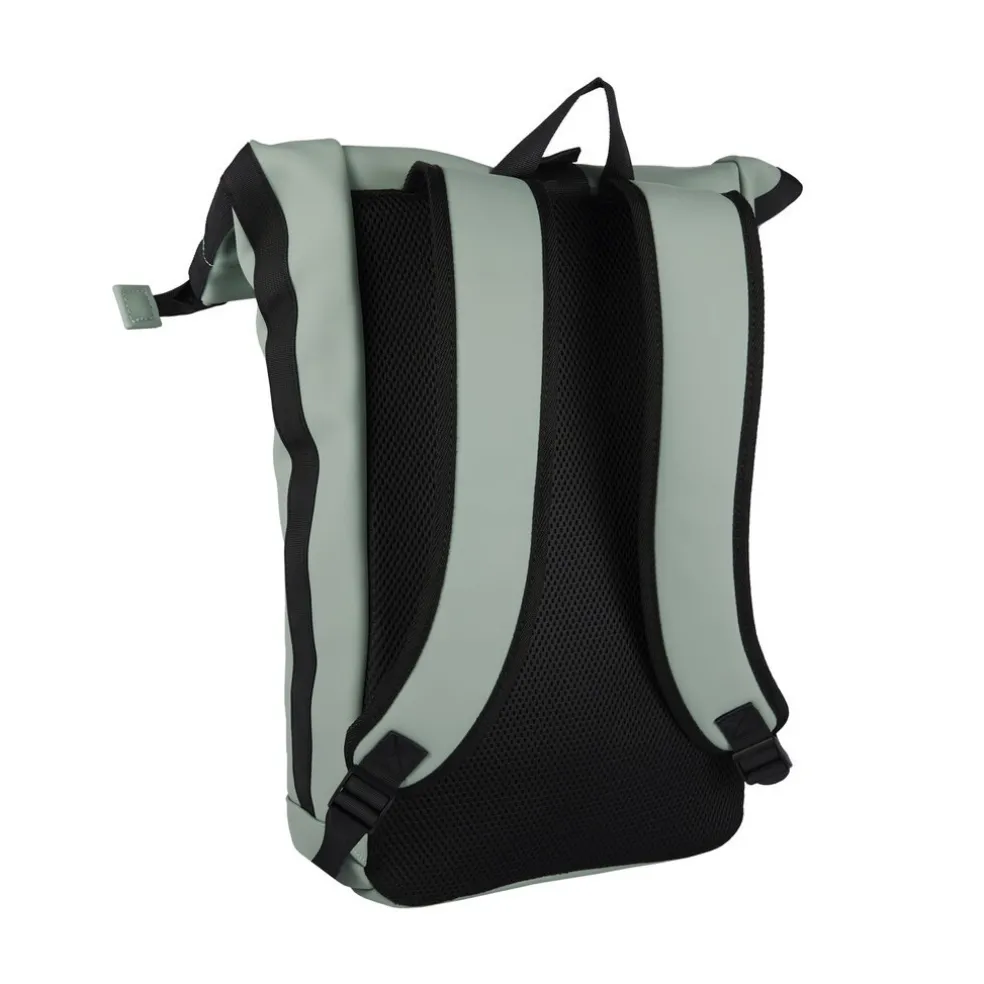 New Rebels Mart New York Salie Grün 21L Rucksack Rolltop Wasserabweisend Laptop 15.6"