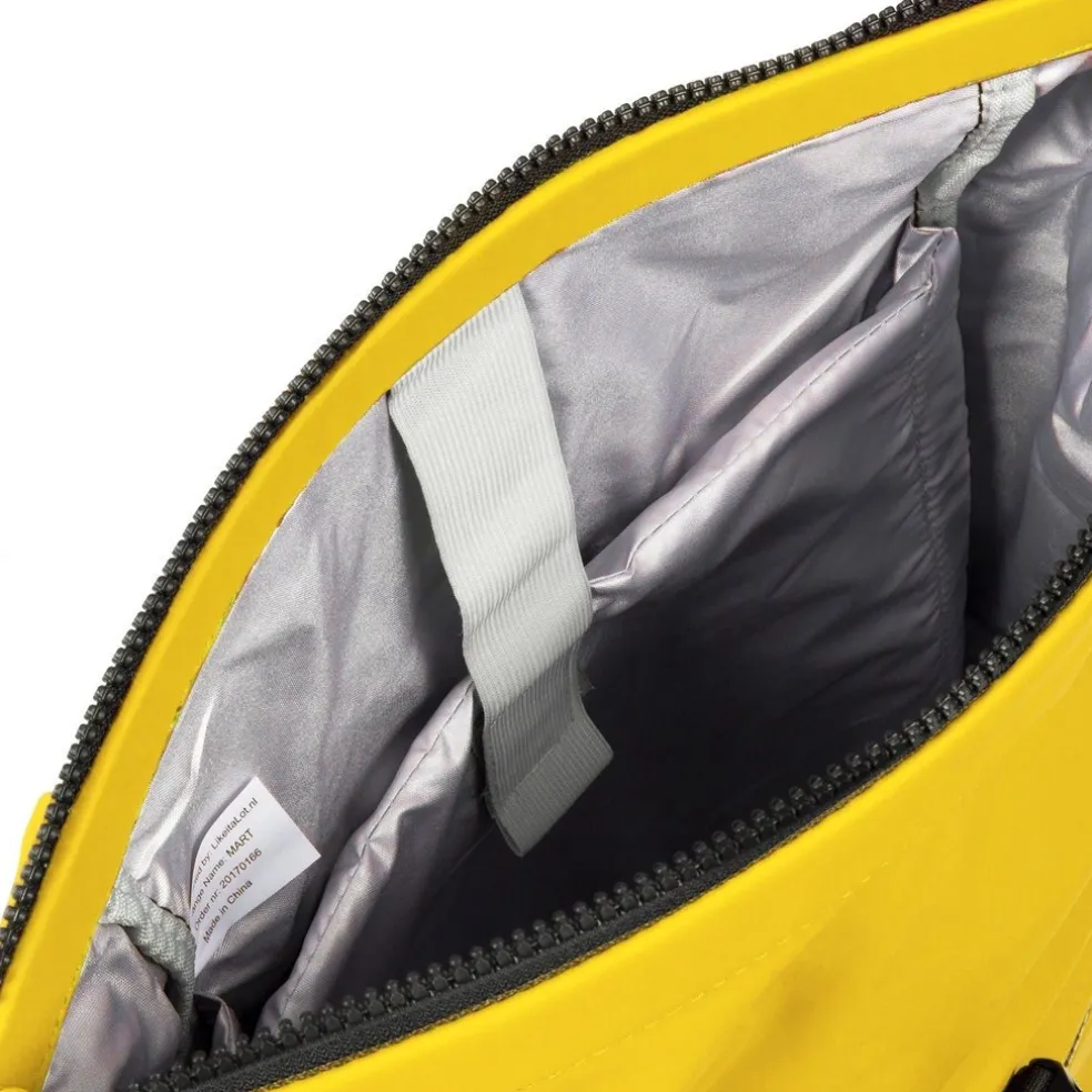 New Rebels Mart New York Gelb 21L Rucksack Rolltop Wasserabweisend Laptop 15.6"