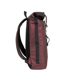 New Rebels Mart New York Metallic Burgundy 21L Rucksack Rolltop Wasserabweisend Laptop 15.6