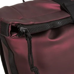 New Rebels Mart New York Metallic Burgundy 21L Rucksack Rolltop Wasserabweisend Laptop 15.6