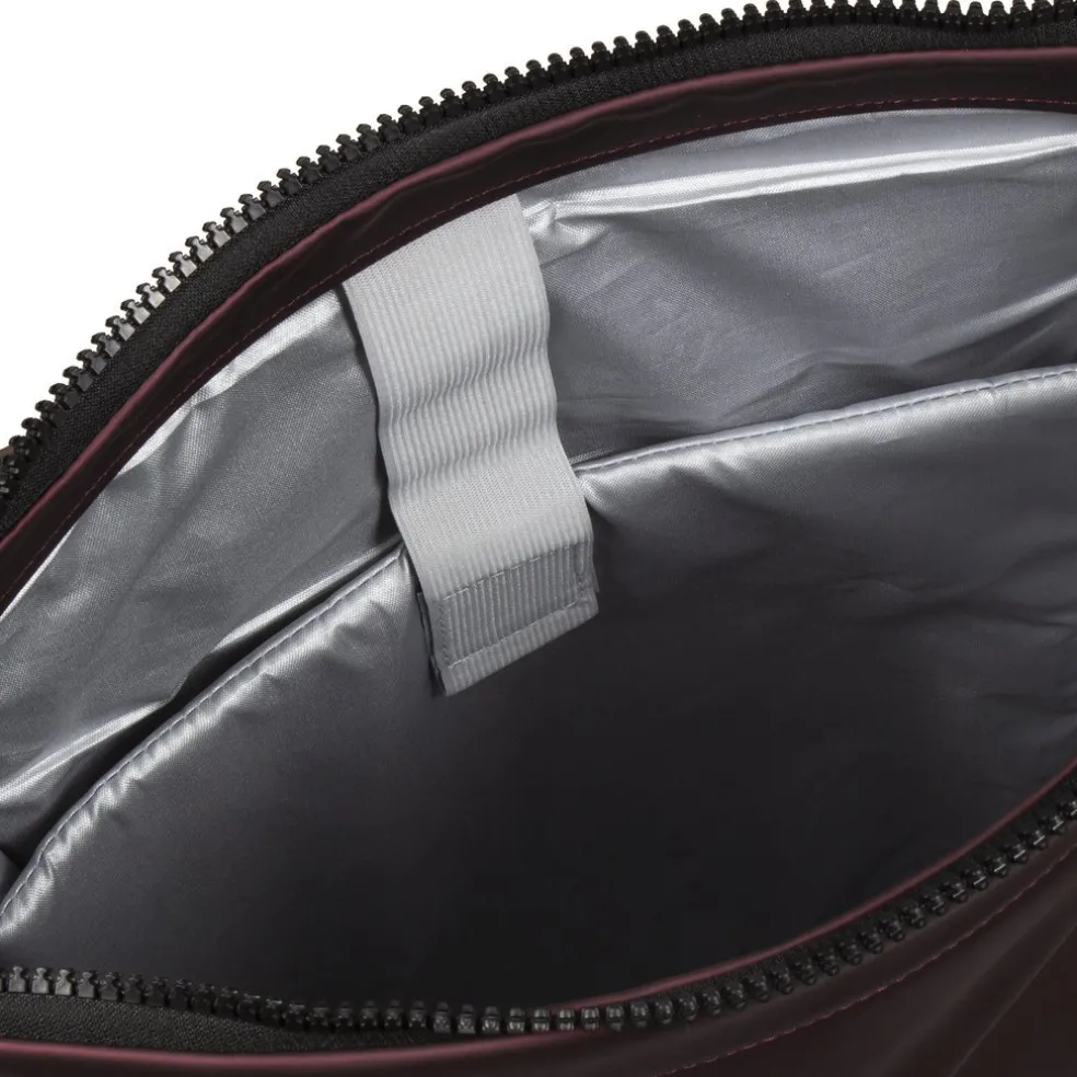 New Rebels Mart New York Metallic Burgundy 21L Rucksack Rolltop Wasserabweisend Laptop 15.6"