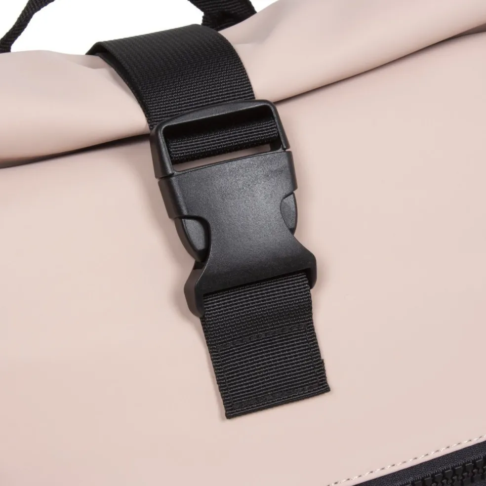 New Rebels Mart New York Soft Rosa 21L Rucksack Rolltop Wasserabweisend Laptop 15.6"