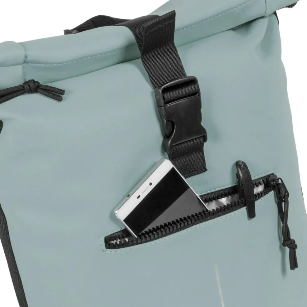 New Rebels Mart New York Soft Blau 21L Rucksack Rolltop Wasserabweisend Laptop 15.6"