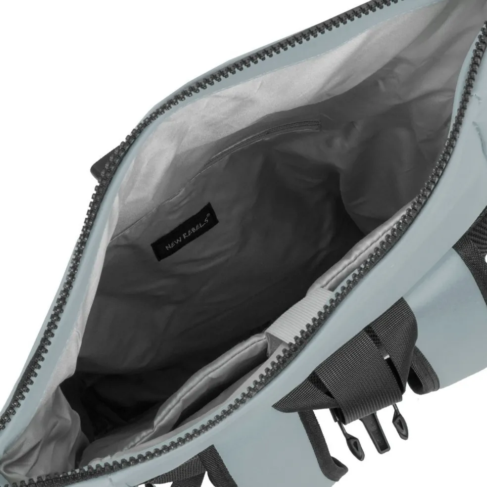 New Rebels Mart New York Soft Blau 21L Rucksack Rolltop Wasserabweisend Laptop 15.6"