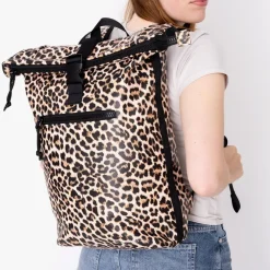 New Rebels Mart New York Leopard  21L Rugtas Rolltop Waterafstotend Laptop 15.6"