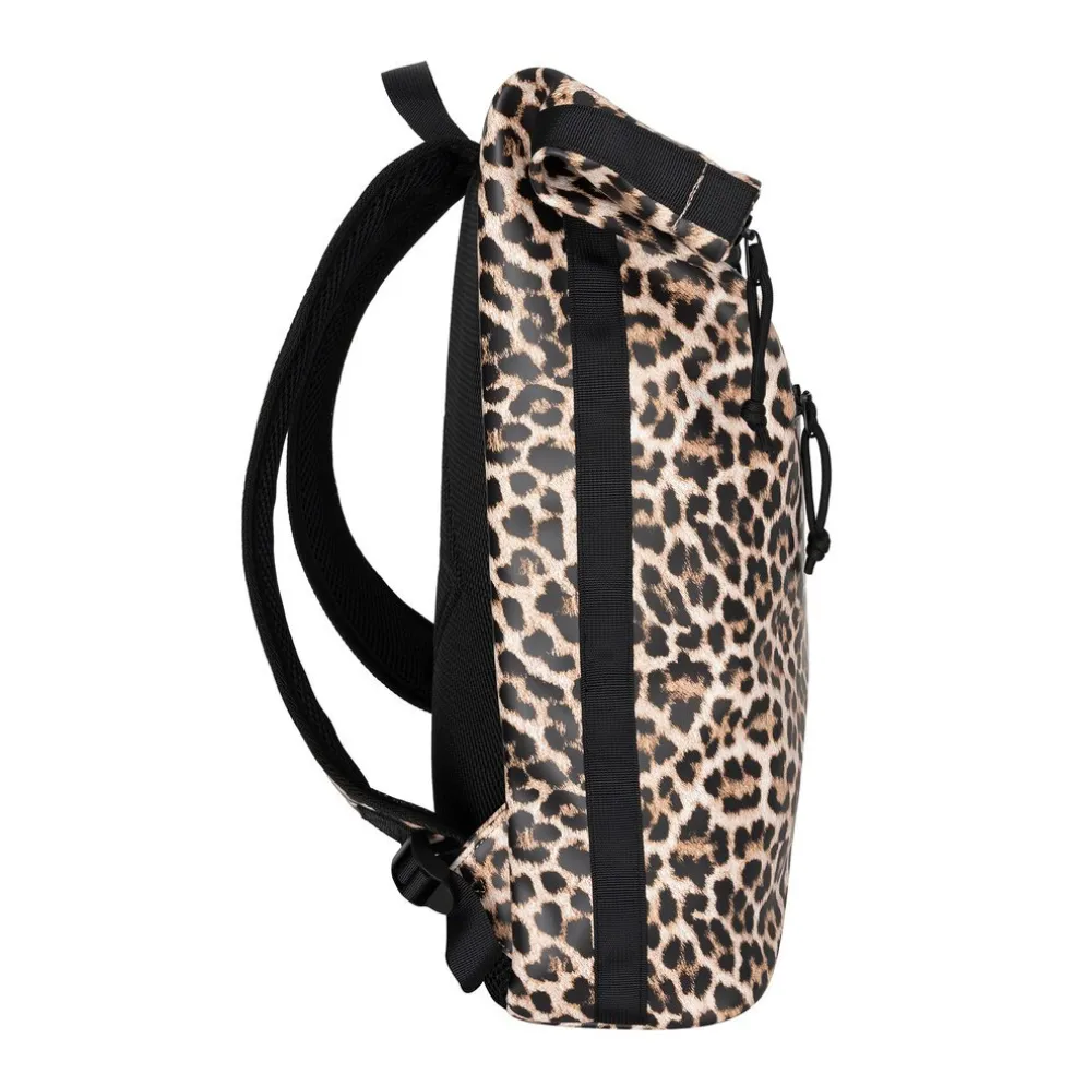 New Rebels Mart New York Leopard 21L Rugtas Rolltop Waterafstotend Laptop 15.6"