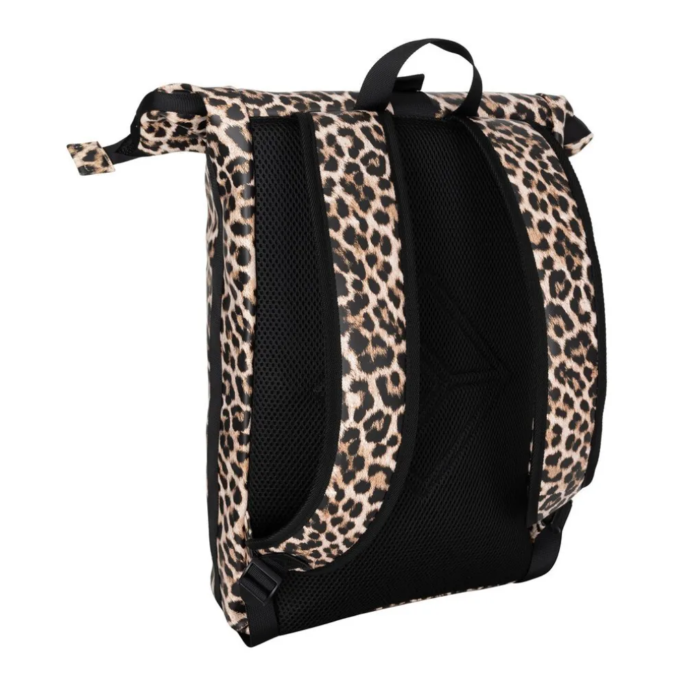 New Rebels Mart New York Leopard 21L Rugtas Rolltop Waterafstotend Laptop 15.6"