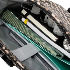 New Rebels Mart New York Leopard 21L Rugtas Rolltop Waterafstotend Laptop 15.6