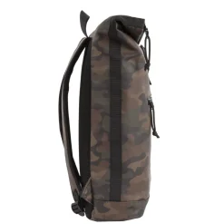 New Rebels Mart New York Camouflage Grün 21L Rucksack Rolltop Wasserabweisend Laptop 15.6