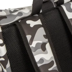 New Rebels Mart New York Camouflage Army 21L Rucksack Rolltop Wasserabweisend Laptop 15.6