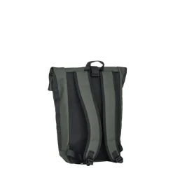 New Rebels Mart New York Nachtgrün 21L Rucksack Rolltop Wasserabweisend Laptop 15.6