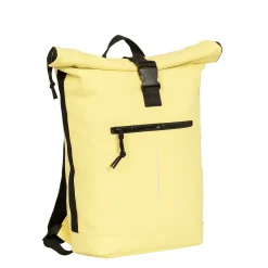 New Rebels Mart New York 21L Rucksack Arbeitstasche Rolltop Wasserabweisend Laptop 15.6” Butter Yellow