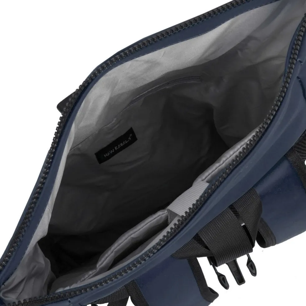 New Rebels Mart New York Marineblau 21L Rucksack Rolltop Wasserabweisend Laptop 15.6"