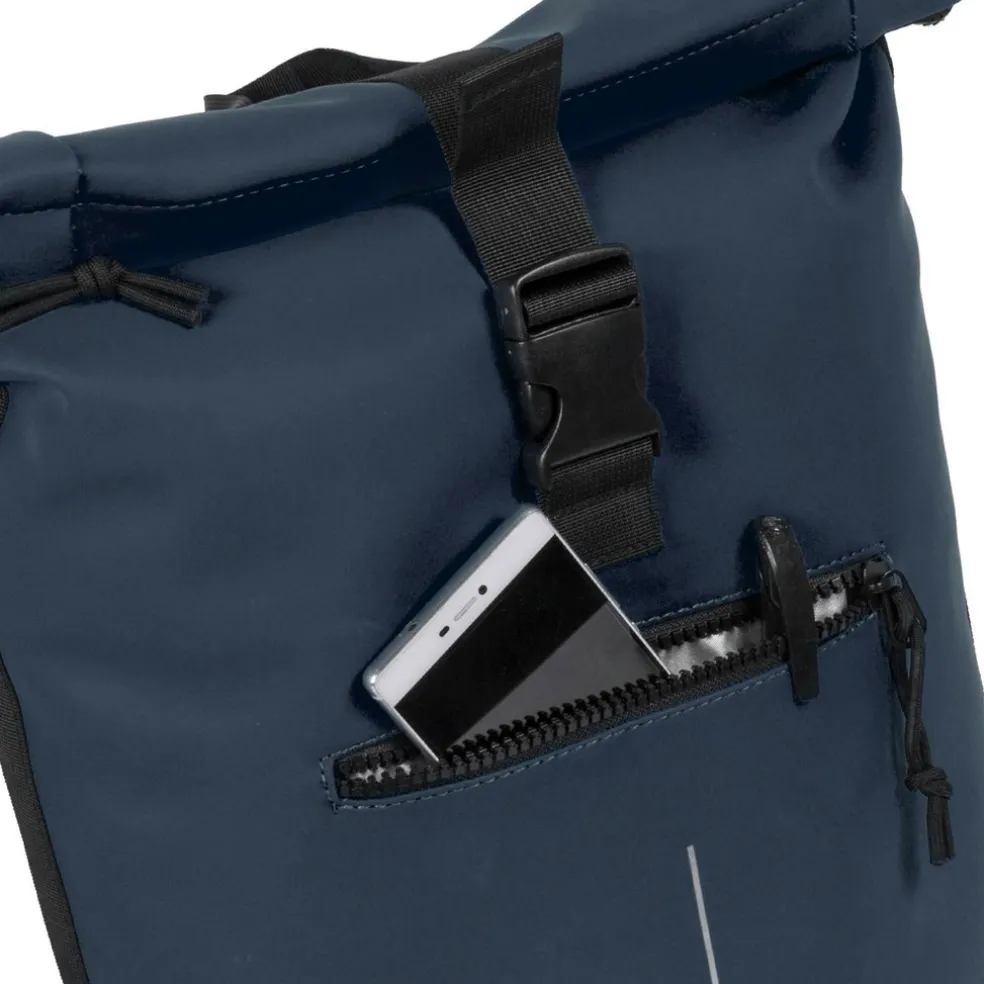 New Rebels Mart New York Marineblau 21L Rucksack Rolltop Wasserabweisend Laptop 15.6"