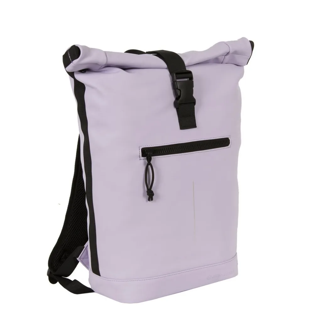 New Rebels Mart New York Lila 21L Rucksack Rolltop Wasserabweisend Laptop 15.6"