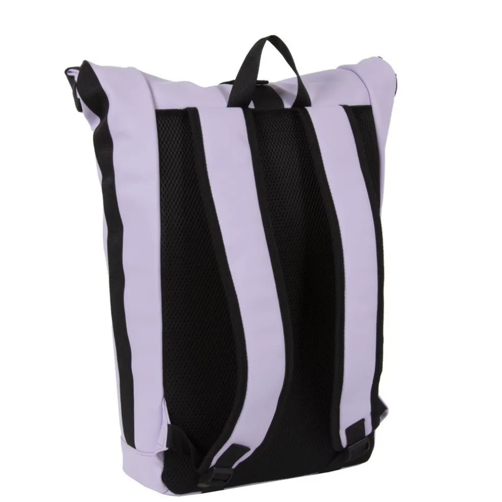 New Rebels Mart New York Lila 21L Rucksack Rolltop Wasserabweisend Laptop 15.6"