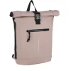 New Rebels Mart New York Altrosa 21L Rucksack Rolltop Wasserabweisend Laptop 15.6"