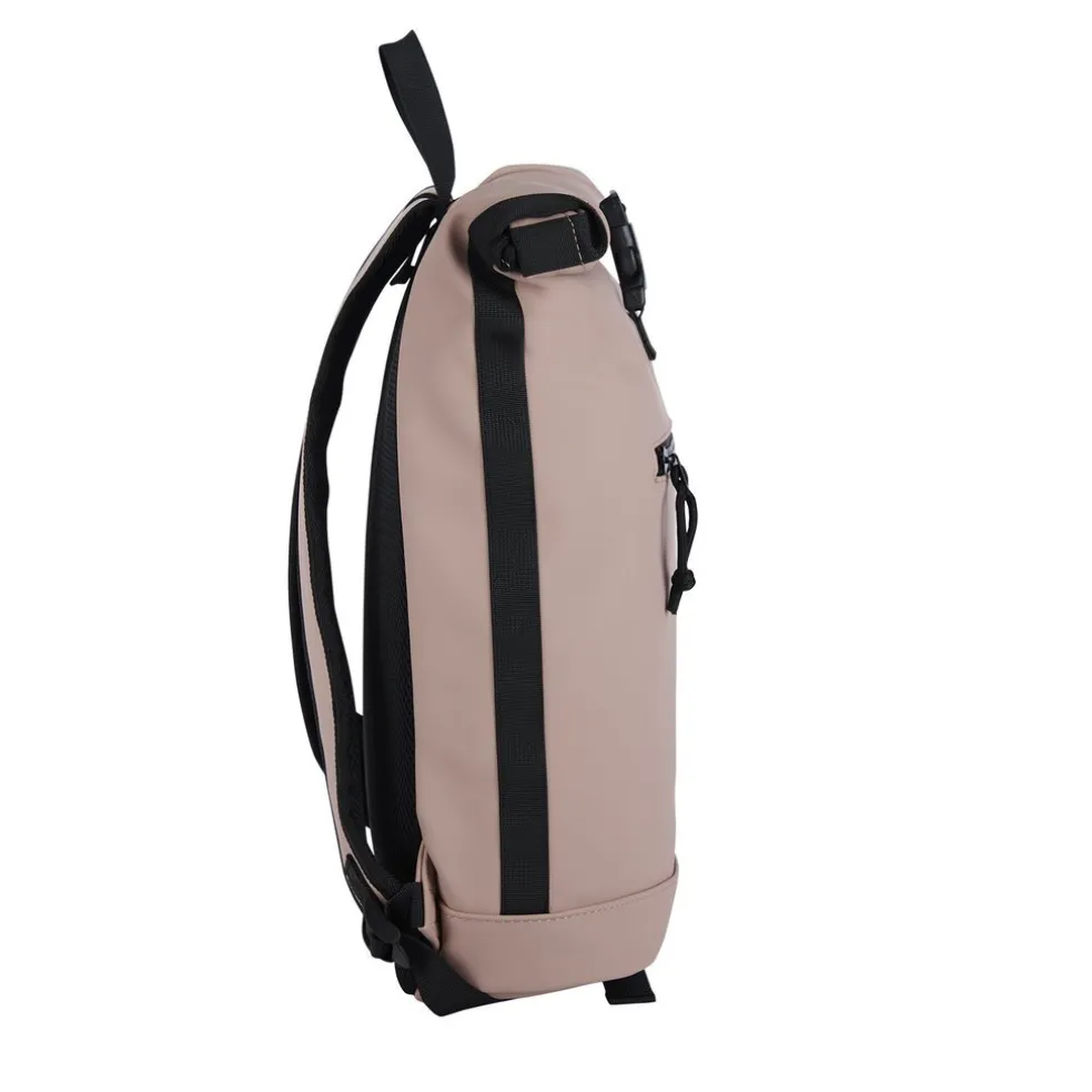 New Rebels Mart New York Altrosa 21L Rucksack Rolltop Wasserabweisend Laptop 15.6"